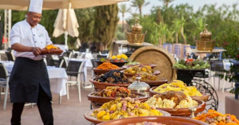 gastronomie festive Palmeraie Marrakech